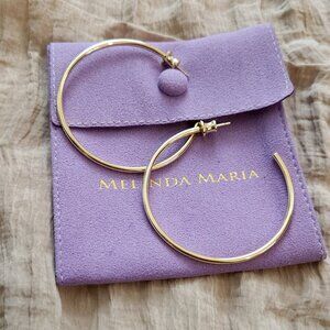 Melinda Maria "Not Your Average Mom" Gold Hoop Earrings